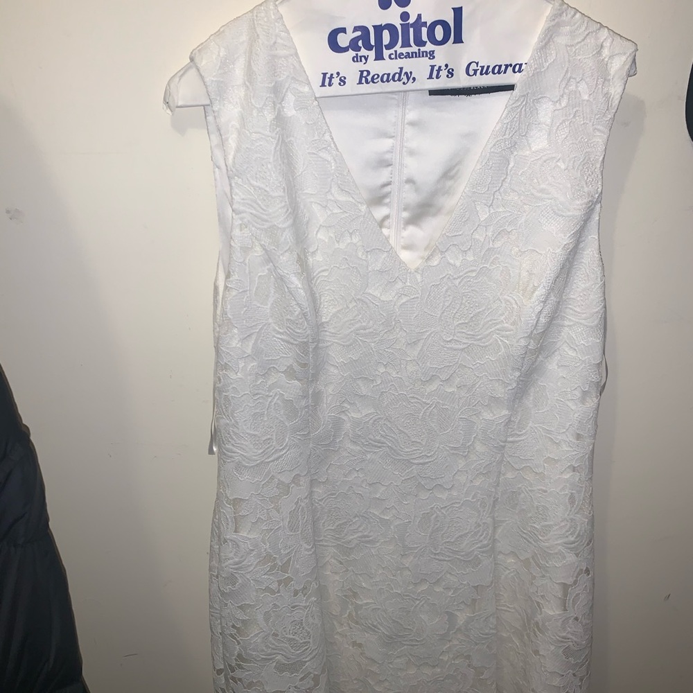 White House black market white lace dress